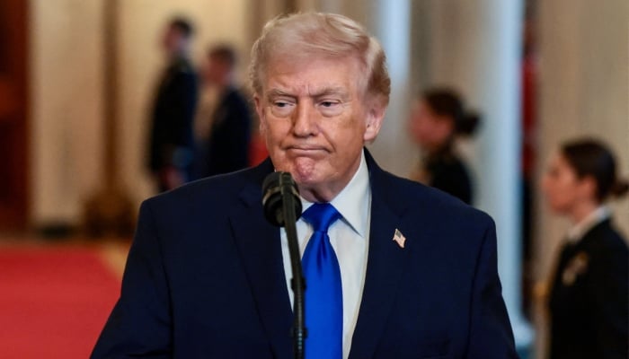 US President Donald Trump attends an event to honour Angel Families who have lost family members to crimes committed by people in the country illegally, at the White House in Washington, DC, US, February 23, 2026. — Reuters