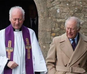 King Charles steps out in beige, but shadows of Andrew follow close behind