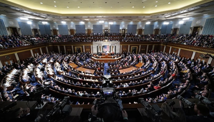 US President Donald Trump delivers the State of the Union address to a joint session of the US Congress in the House Chamber of the US Capitol in Washington, US, February 4, 2020. — Reuters