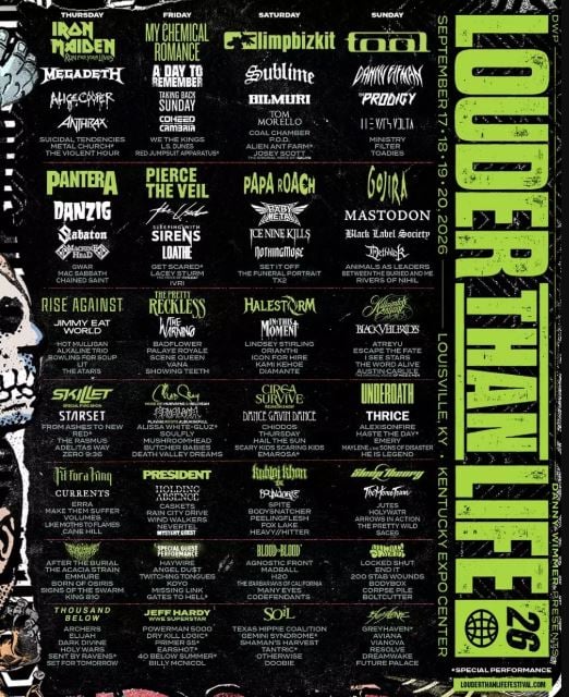 Louder Than Life 2026: Rock royalty descends on Louisville