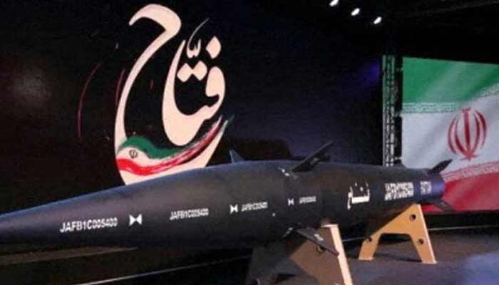 A new hypersonic ballistic missile called Fattah with a range of 1400 km, unveiled by Iran, is seen in Tehran, Iran, June 6, 2023.— Reuters/File