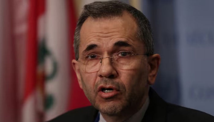 Iranian Deputy Foreign Minister Majid Takht-Ravanchi, at the time its UN ambassador, speaks to the media outside Security Council chambers at the UN headquarters in New York, US, June 24, 2019. — Reuters