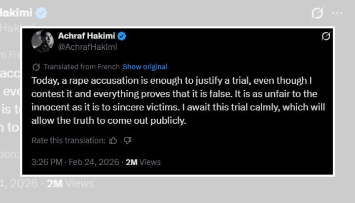 PSG star Achraf Hakimi to stand trial in alleged rape case