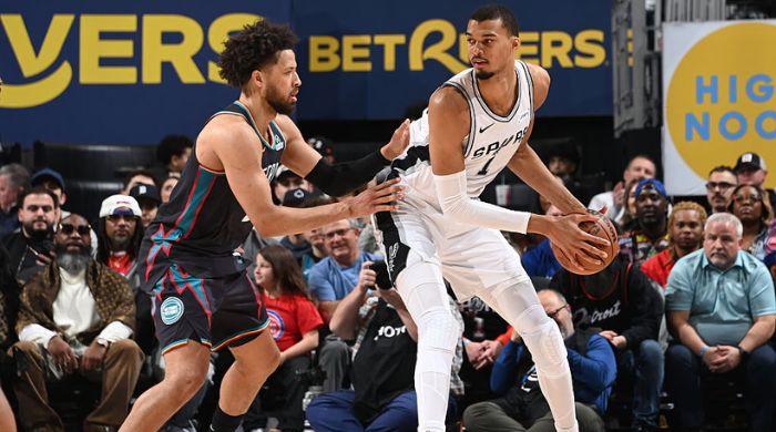 Tempers flare as Spurs battle to victory in hard-fought clash with Pistons