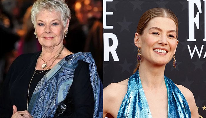 Judi Dench gets shocking label by James Bond co-star Rosamund Pike
