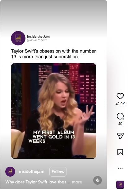 Taylor Swifts lucky number 13: Why it still defines her career?