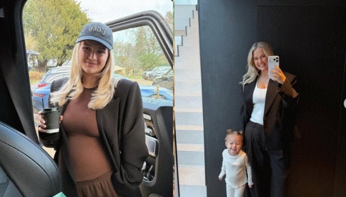 Molly Mae Hague debuts baby bump on luxury Dubai work trip