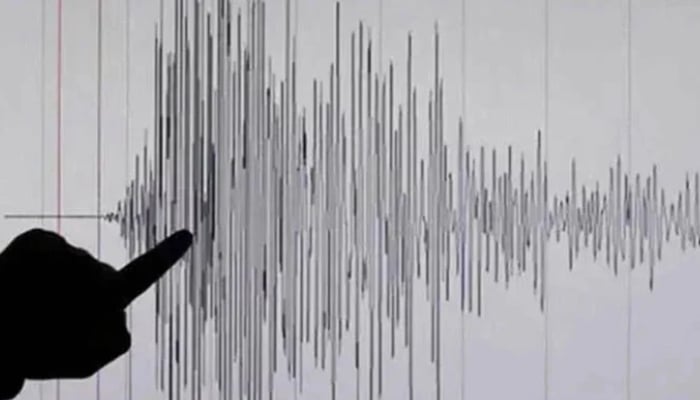 Picture showing a Richter Scale reading of an earthquake. — Reuters/ File