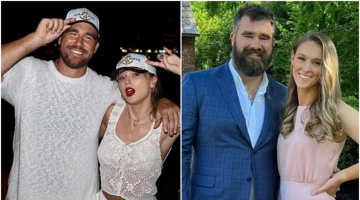 Travis, Jason Kelce discuss being known as 'husbands' of famous women