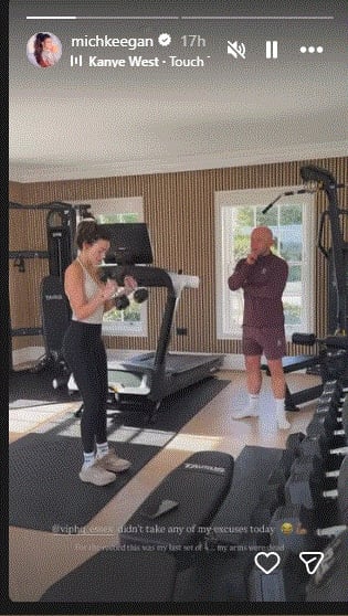 Michelle Keegans official Instagram account