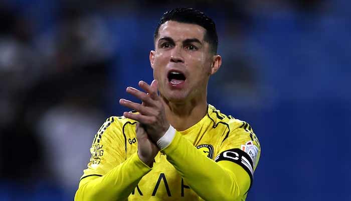 Cristiano Ronaldo reacts during Al Nassr clash with Al Kholood in King Abdullah Sport City Stadium Buraydah, Saudi Arabia - January 30, 2026. — Reuters/File