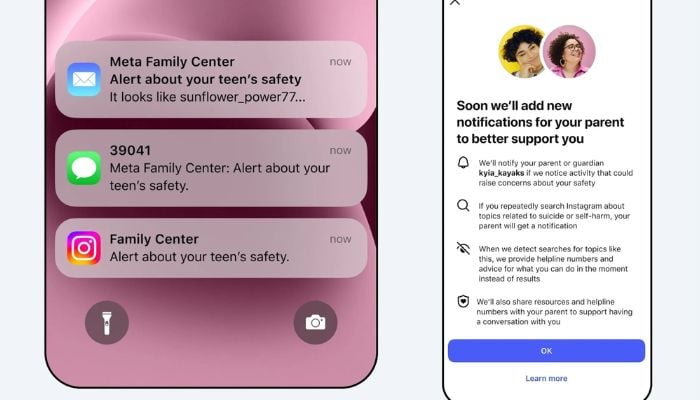 Instagram rolls out new feature to alert parents about teen suicide-related searches