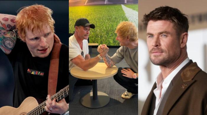Chris Hemsworth, Ed Sheeran face off in arm wrestling - See who wins