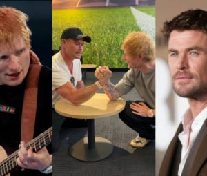 Chris Hemsworth, Ed Sheeran face off in arm wrestling - See who wins