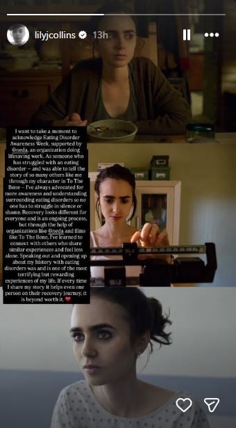 Emily in Paris star Lily Collins opens up about eating disorder struggles