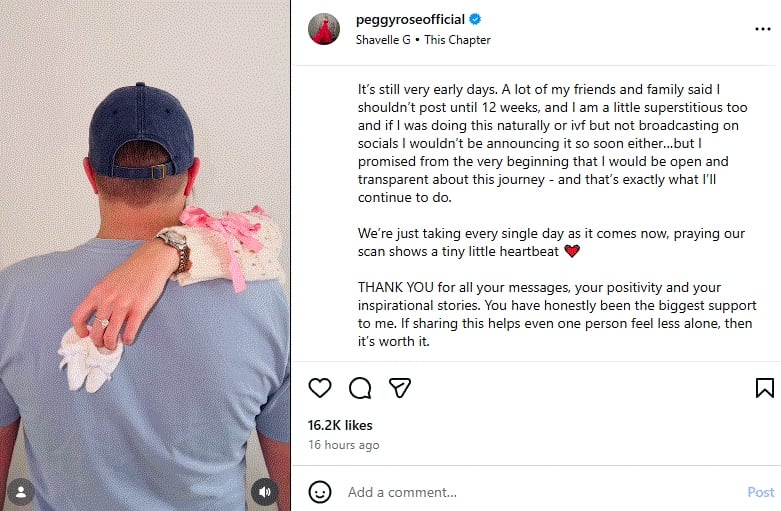 Peggy Roses official Instagram account