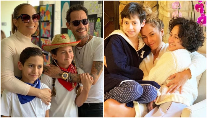 Jennifer Lopez and Marc Anthony share twins Max and Emme together
