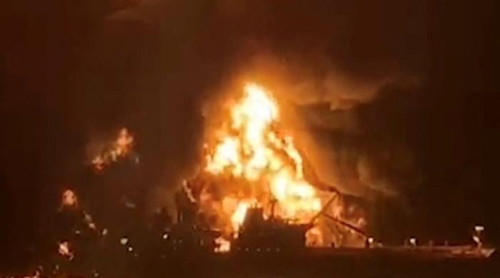 Oil tankers burn near Iraq as Iranian strikes defy Trump's claim to have 'won' the war