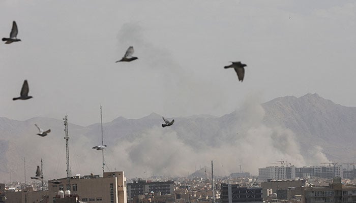 Smoke rises following an explosion, after Israel and the US launched strikes on Iran, in Tehran, Iran, on February 28, 2026. — Reuters