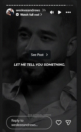 Lee Andrews official Instagram post