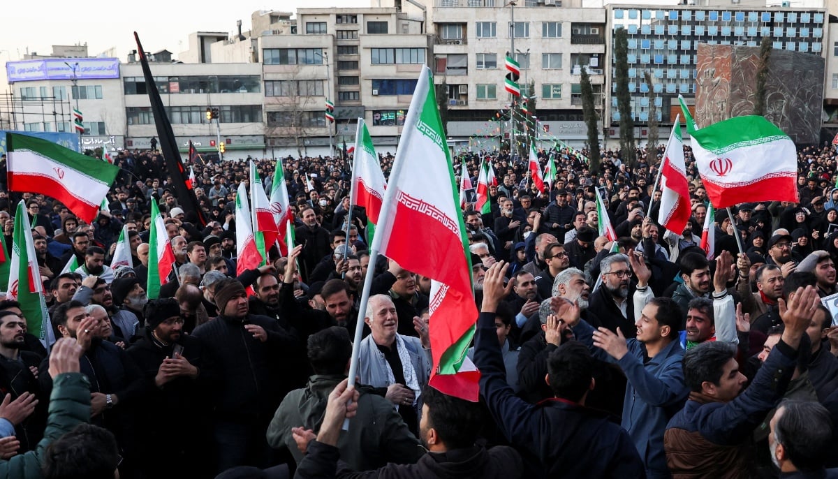 People react as they gather at the Enghelab Square, after Irans Supreme Leader Ayatollah Ali Khamenei was killed in Israeli and US strikes on Saturday, in Tehran, Iran, March 1, 2026. — Reuters