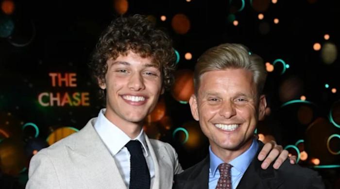 Jeff Brazier celebrates Bobby's Gucci runway moment