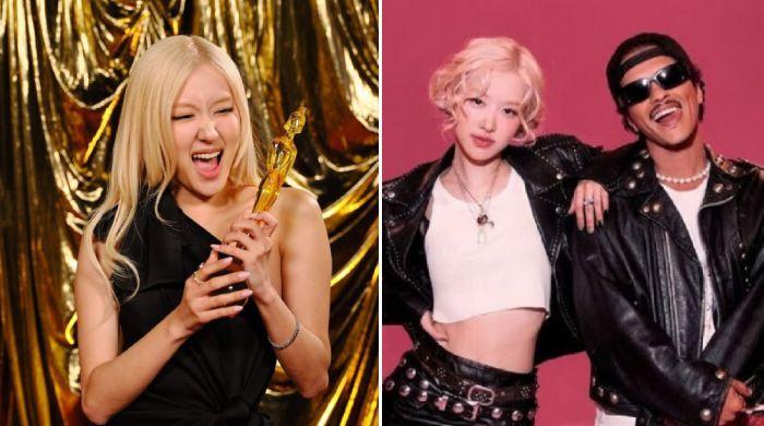 Rosé gives nod to BLACKPINK, 'best friend' Bruno Mars after 1st BRITs win