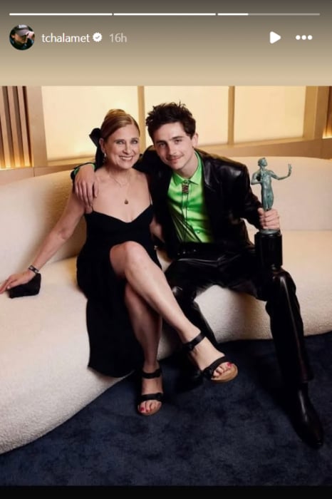 Timothee Chalamet celebrates yearly SAG ritual with mom Nicole Flender