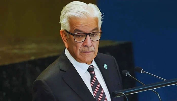 Defence Minister Khawaja Asif seen in this undated photo. — Facebook@khawajaAsifofficial/File