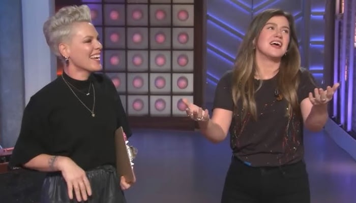 P!nk takes over hosting duties on Kelly Clarkson’s show