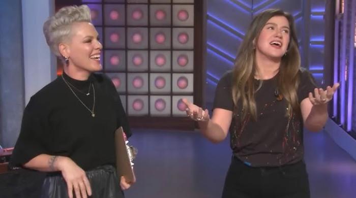 P!nk takes over hosting duties on Kelly Clarkson's show