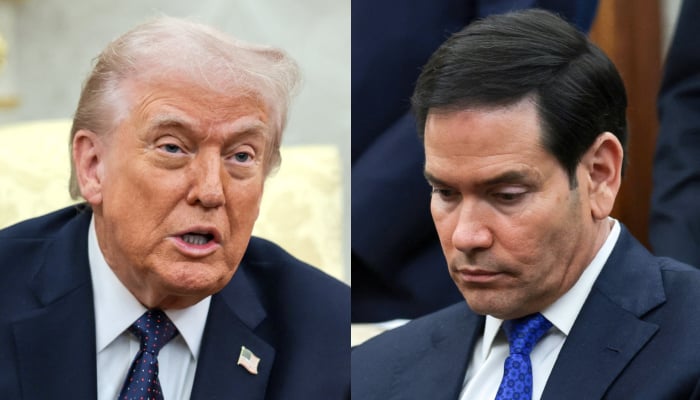 US President Donald Trump and US Secretary of State Marco Rubio in the Oval Office at the White House in Washington, DC, US, March 3, 2026. — Reuters