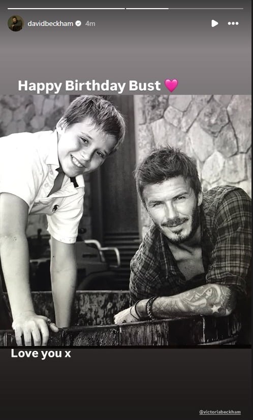 David Beckham sends emotional birthday message to his eldest son Brooklyn
