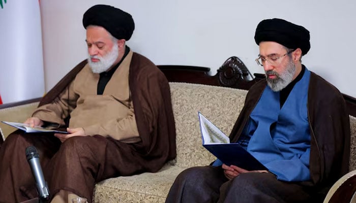 Mojtaba Khamenei, the second son of Irans Supreme Leader Ayatollah Ali Khamenei, visits Hezbollahs office in Tehran, Iran, on October 1, 2024. — Reuters