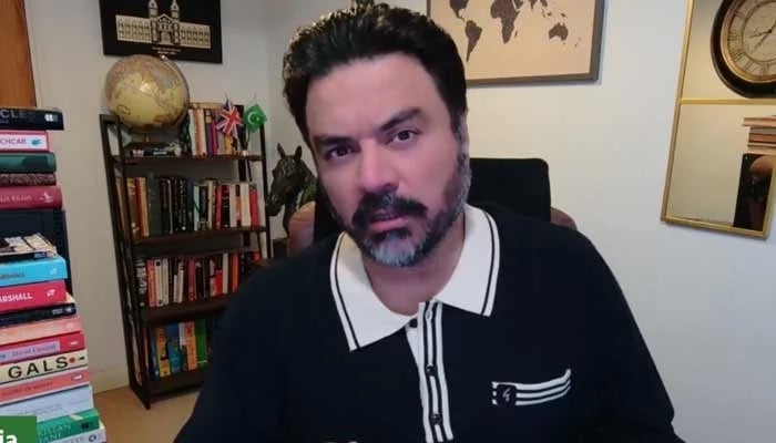 Former Pakistan Army Major Adil Raja speaks in this still taken from an undated video. — X/@soldierspeaks