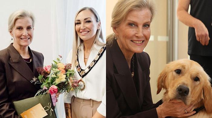 Palace shares Sophie's smiles honouring  Queen's legacy in Randalstown