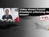 Fact-check: Viral French president video on Rafale market loss is fabricated
