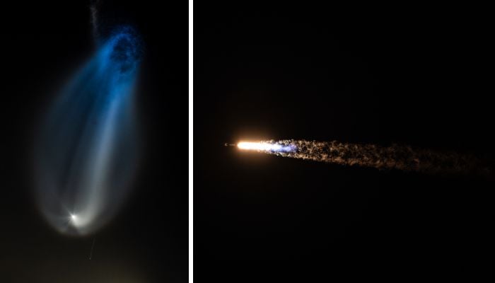 SpaceXs Falcon 9 rocket launch creates stunning jellyfish-like lightning over Florida