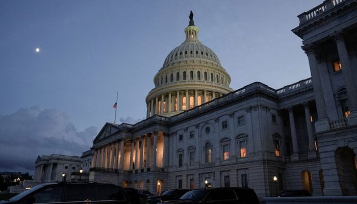 A general view of the U.S. Capitol after United States Vice President Kamala Harris, voted on the Senate floor to break the 50-50 tie to proceed to the Inflation Reduction Act on Capitol Hill in Washington, D.C., U.S. August 6, 2022. — Reuters