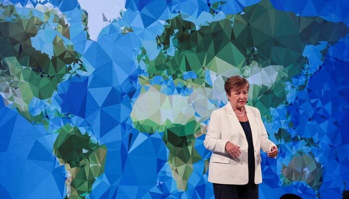 International Monetary Fund (IMF) Managing Director Kristalina Georgieva delivers remarks ahead of the annual IMF-World Bank fall meetings, at the Milken Institute in Washington, D.C., U.S., October 8, 2025. — Reuters