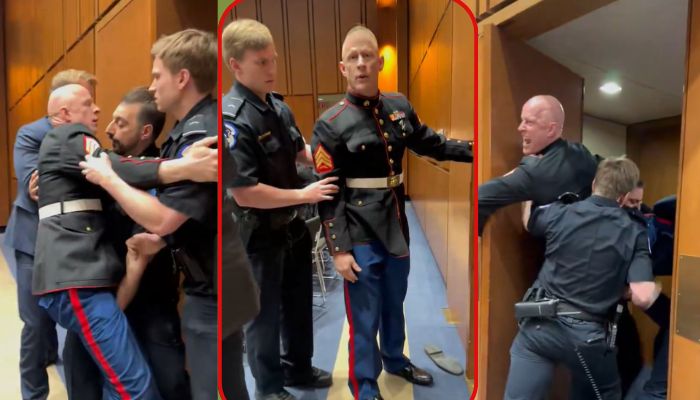 Why Sen. Tim Sheehy intervenes as police remove protester from Capitol Hill hearing