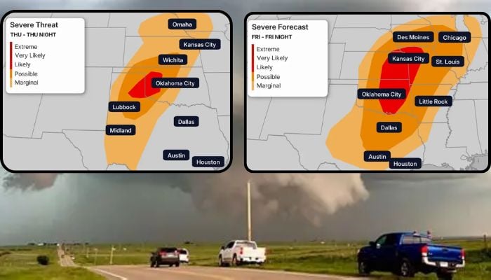 Tornado threat looms over Texas, Oklahoma, Kansas, Missouri Thursday & Friday: Heres what you should know