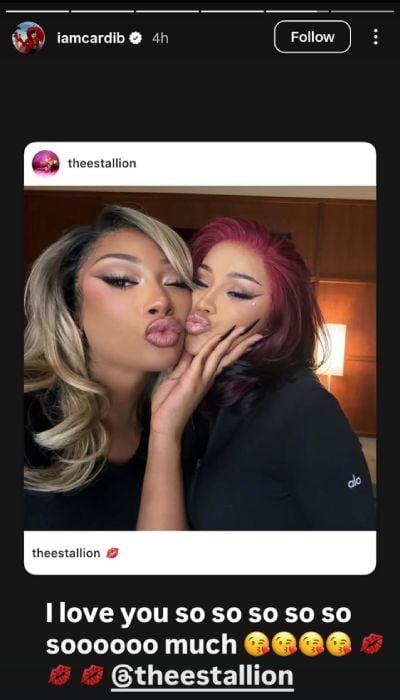 Cardi B gushes over Megan Thee Stallion after their surprise performance
