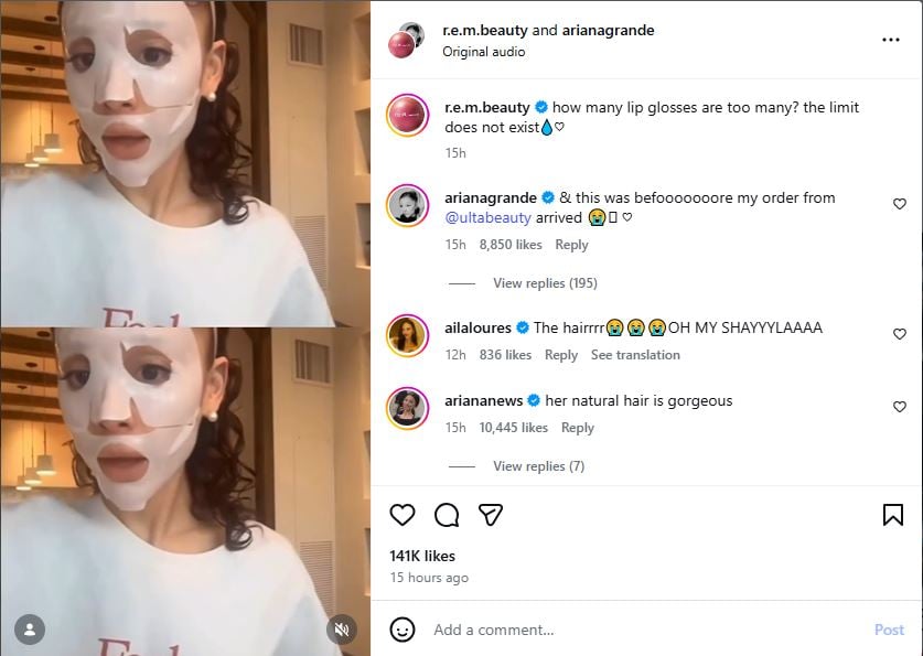 Ariana Grande makes bombshell beauty reveal