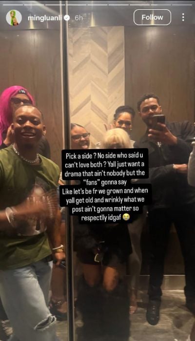 Nicki Minajs sister refuses to pick a side as she attends Cardi B concert