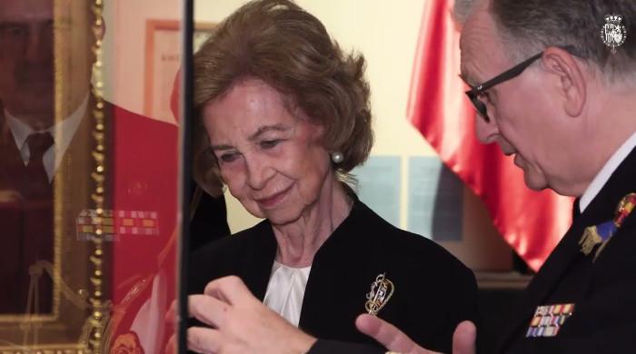 Queen Sofia marks special moment tied to Spain's iconic colours