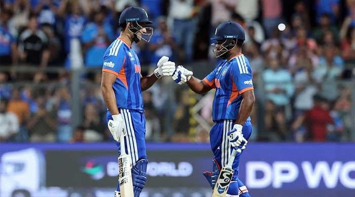 India pile up 253/7 against England in T20 World Cup semi-final  www.geo.tv