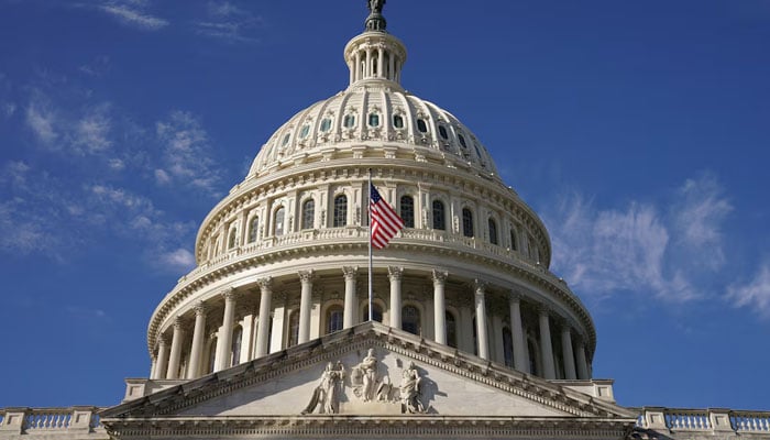 The US Capitol is seen as Congress continues work on passing a $1.66 trillion government funding bill in Washington, US, December 21, 2022.  — Reuters