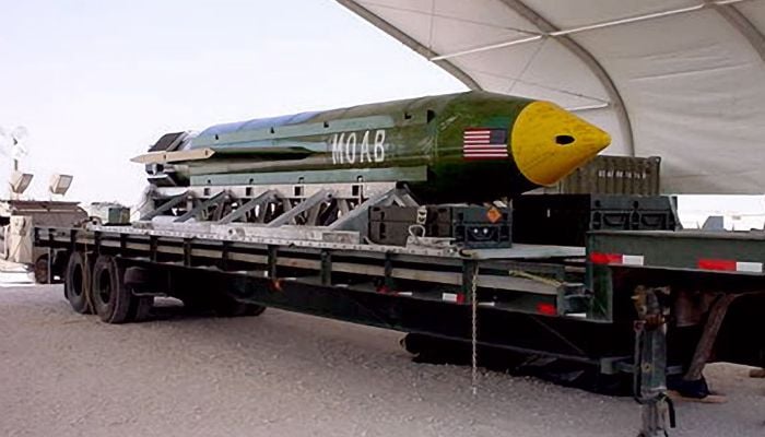 US may use ‘mother of all bombs in potential strike on Iran