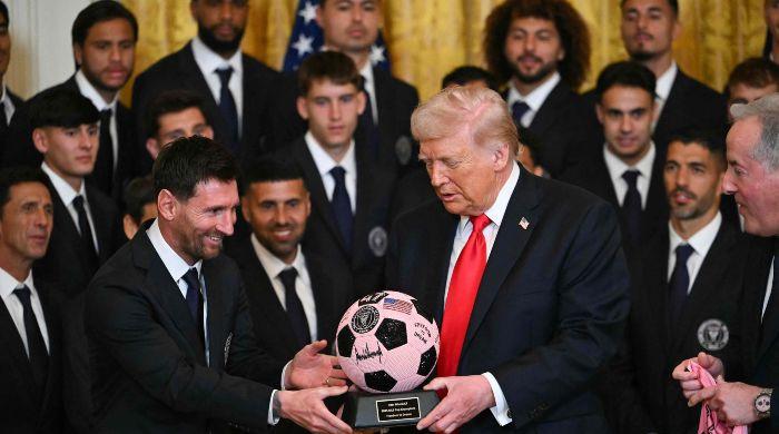 President Trump honours Inter Miami, Lionel Messi at White House  www.geo.tv